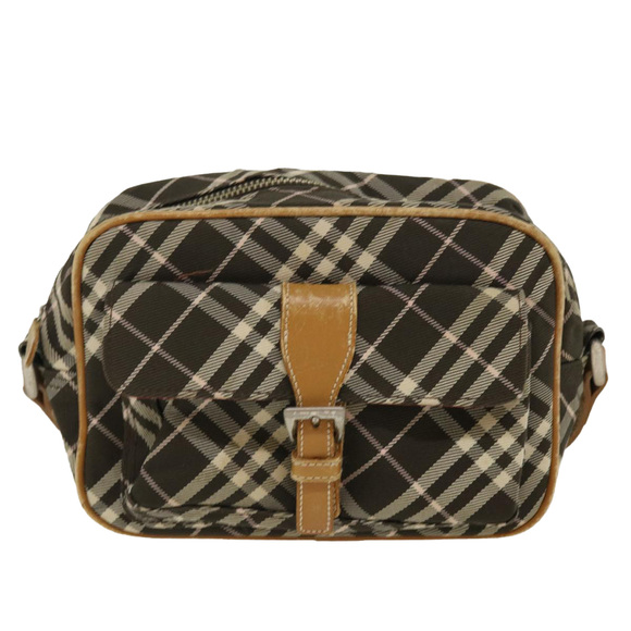 BURBERRY Nova Check Shoulder Bag Nylon Black Auth 39654 - Picture 13 of 16